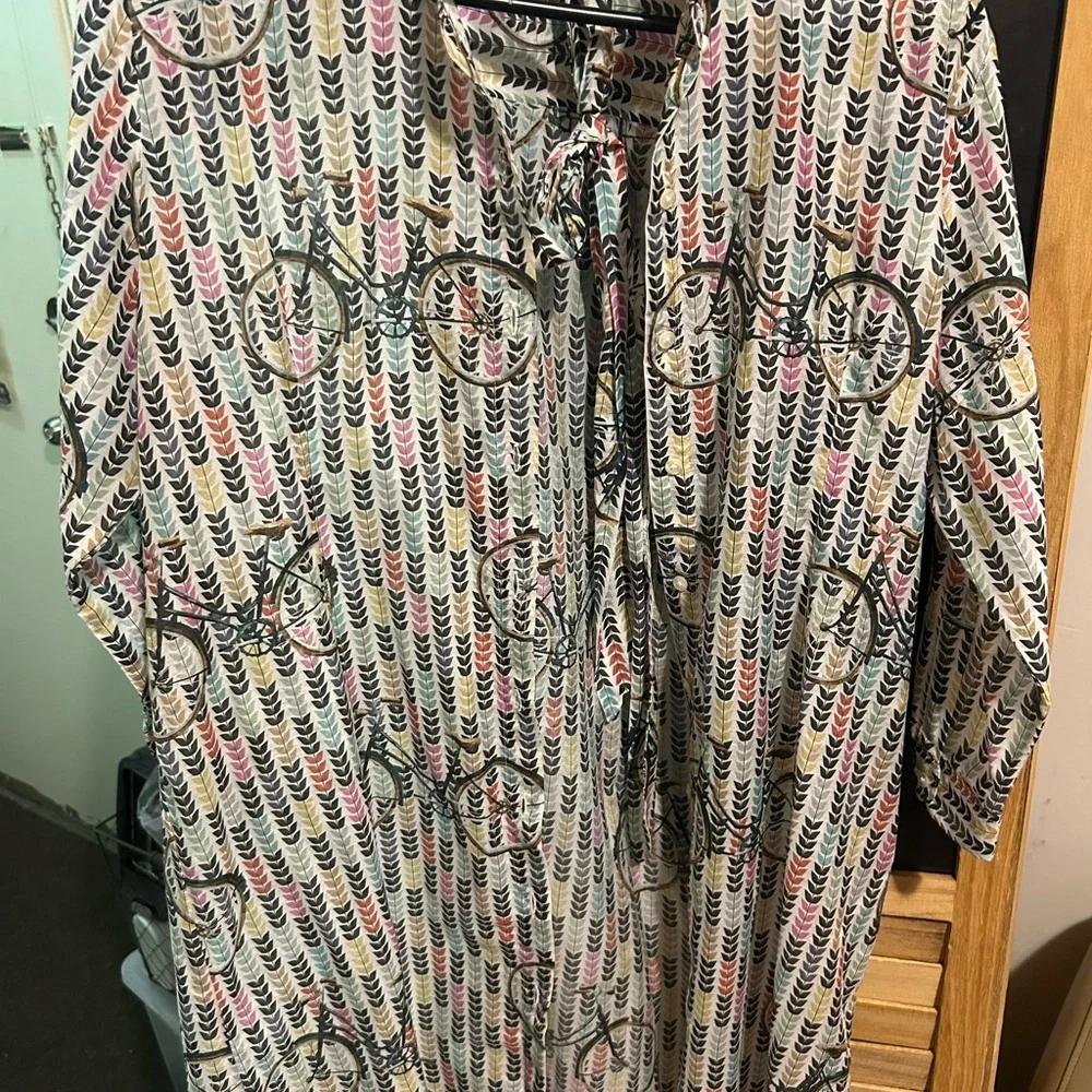 Vilagallo Multicolor Patterned Tunic - Picture 2 of 4